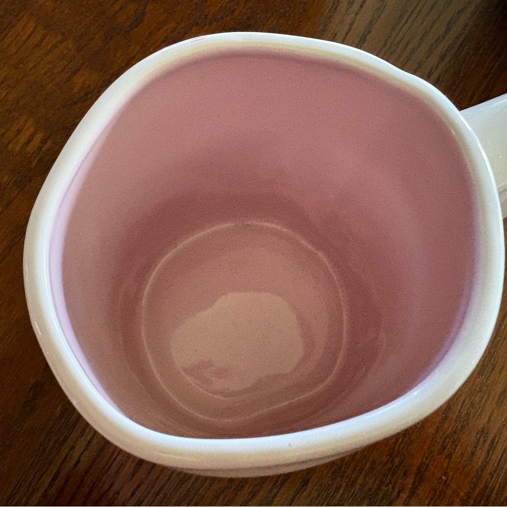 NWT Disney White Ceramic Mug with Pink Accent - Picture 3 of 5